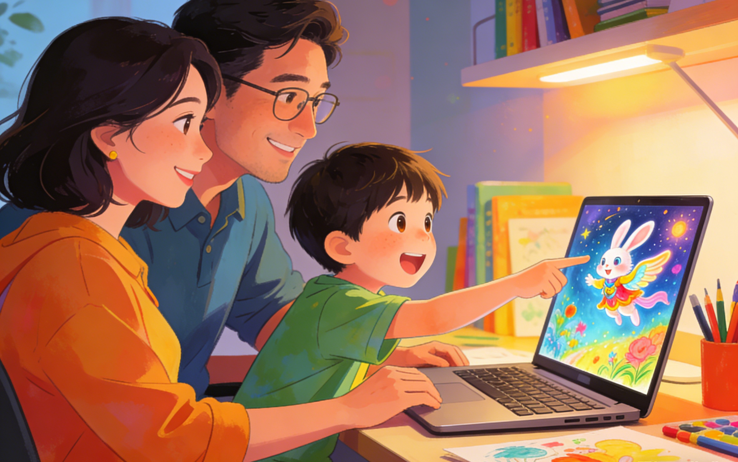 How to Turn Your Child's Ideas Into a Story With AI
